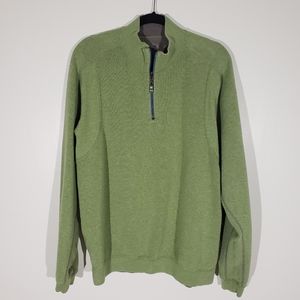 Tommy Bahama Reversible Quarter Zip Sweater Size L